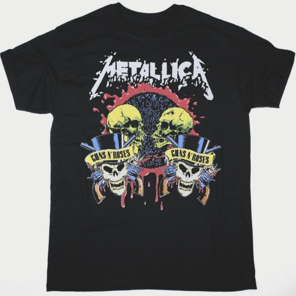 Metallica Gnr Tour 1992 Rock Band Graphic New Black T Shirt